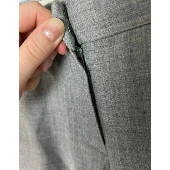 J. Crew Gray Wool Cafe Capri Ankle Dress Pants Style 49398 Size 2 Woman’s - Picture 6 of 7